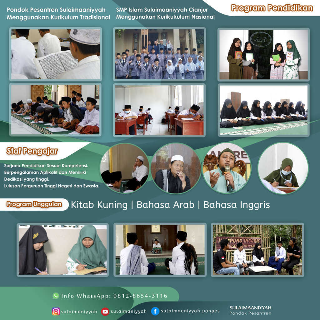 Program Pendidikan dan Tenaga Kependidkan Serta Program Unggulan Kepesantrenan